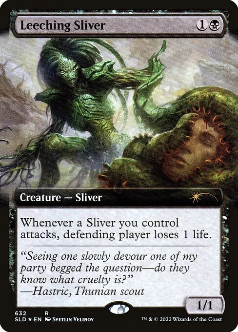Leeching Sliver, carta Magic di tipo Creature — Sliver illustrata da Svetlin Velinov