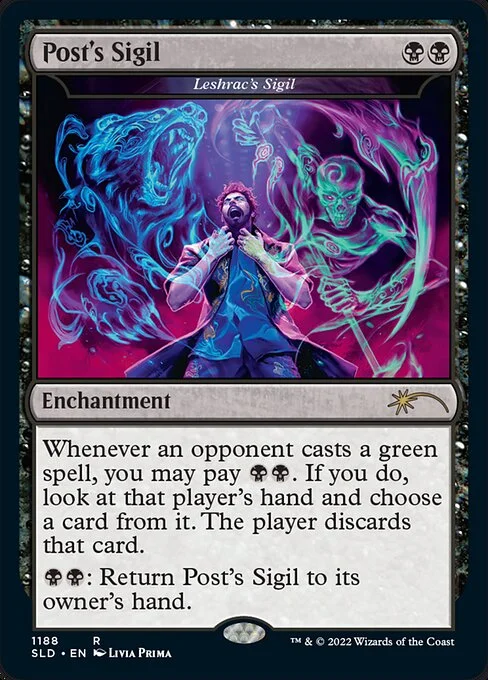 Leshrac's Sigil, carta Magic di tipo Enchantment illustrata da Livia Prima