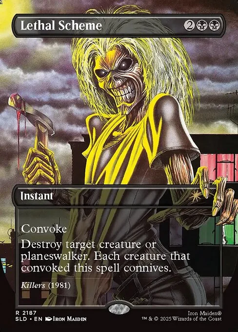 Lethal Scheme, carta Magic di tipo Instant illustrata da Iron Maiden