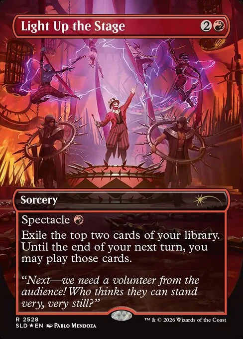 Light Up the Stage, carta Magic di tipo Sorcery illustrata da Pablo Mendoza