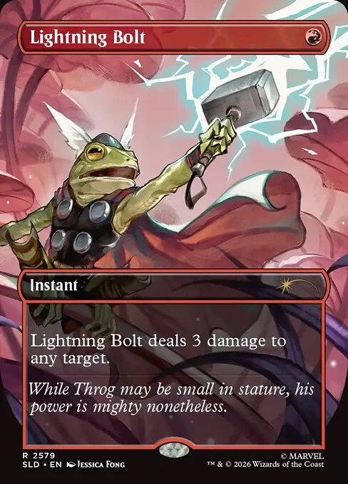 Lightning Bolt, carta Magic di tipo Instant illustrata da Jessica Fong