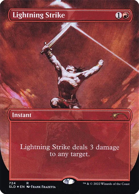 Lightning Strike, carta Magic di tipo Instant illustrata da Frank Frazetta