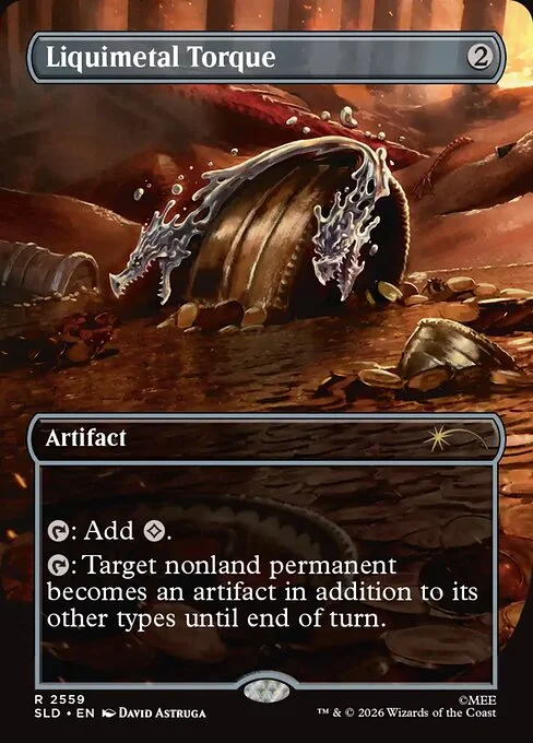 Liquimetal Torque, carta Magic di tipo Artifact illustrata da David Astruga