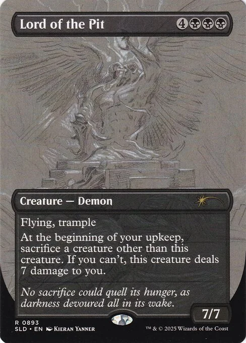 Lord of the Pit, carta Magic di tipo Creature — Demon illustrata da Kieran Yanner