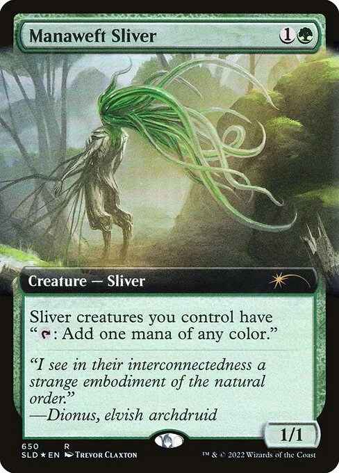 Manaweft Sliver, carta Magic di tipo Creature — Sliver illustrata da Trevor Claxton