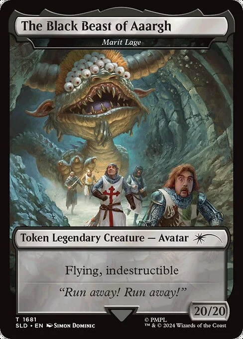 Marit Lage, carta Magic di tipo Token Legendary Creature — Avatar illustrata da Simon Dominic