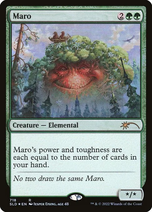 Maro, carta Magic di tipo Creature — Elemental illustrata da Jesper Ejsing