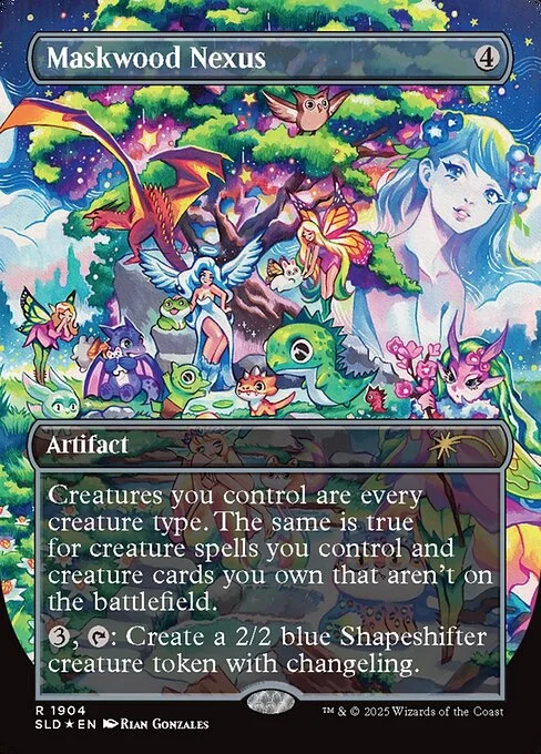 Maskwood Nexus, carta Magic di tipo Artifact illustrata da Rian Gonzales