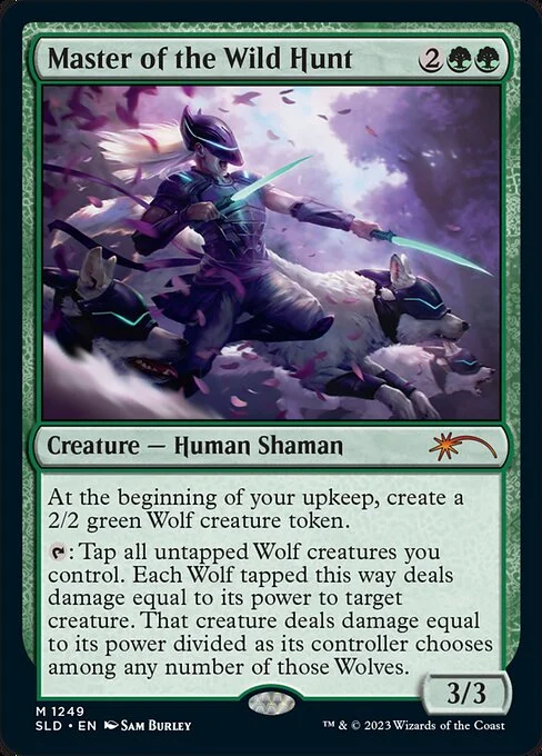Master of the Wild Hunt, carta Magic di tipo Creature — Human Shaman illustrata da Sam Burley