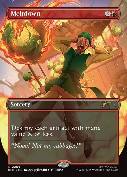 Meltdown, carta Magic di tipo Sorcery illustrata da Airi Yoshihisa