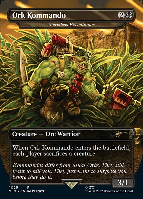 Merciless Executioner, carta Magic di tipo Creature — Orc Warrior illustrata da Paolo Parente