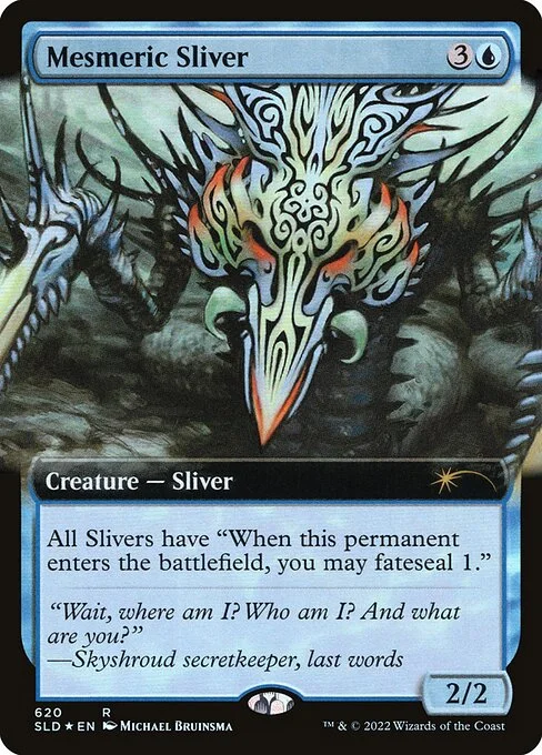 Mesmeric Sliver, carta Magic di tipo Creature — Sliver illustrata da Michael Bruinsma