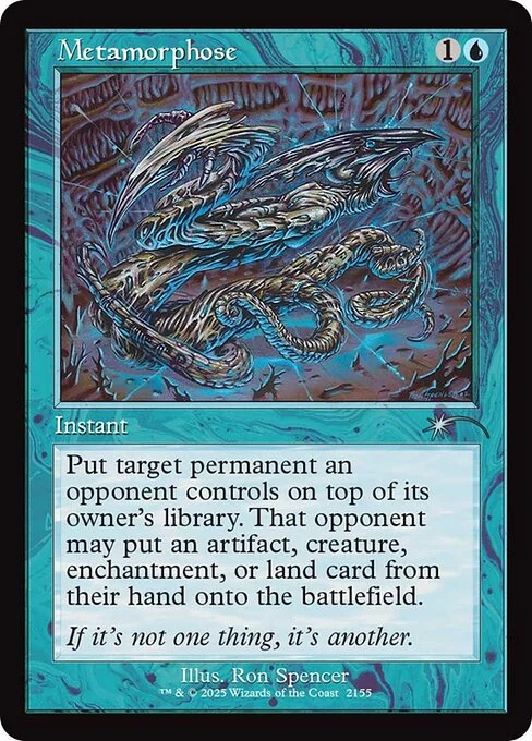 Metamorphose, carta Magic di tipo Instant illustrata da Ron Spencer