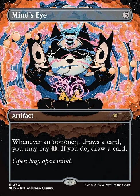 Mind's Eye, carta Magic di tipo Artifact illustrata da Pedro Correa