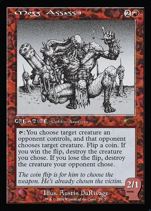 Mogg Assassin, carta Magic di tipo Creature — Goblin Assassin illustrata da Austin DuRivage
