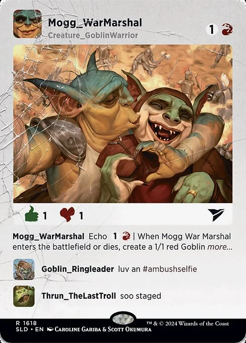 Mogg War Marshal, carta Magic di tipo Creature — Goblin Warrior illustrata da Caroline Gariba & Scott Okumura