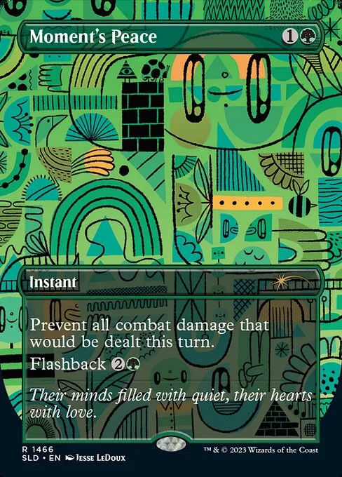 Moment's Peace, carta Magic di tipo Instant illustrata da Jesse LeDoux