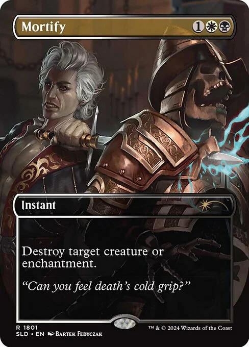 Mortify, carta Magic di tipo Instant illustrata da Bartek Fedyczak