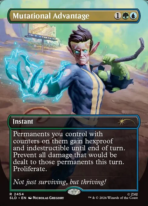 Mutational Advantage, carta Magic di tipo Instant illustrata da Nicholas Gregory