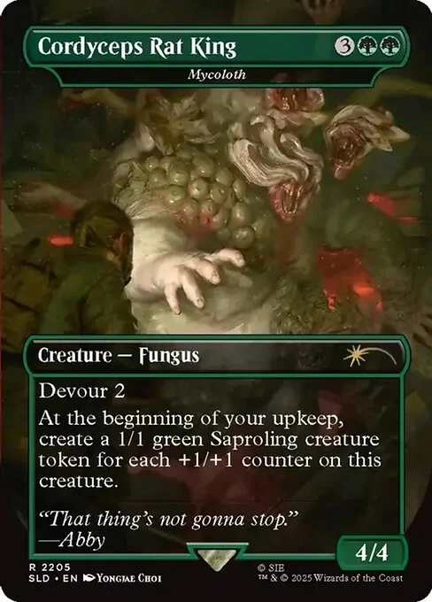 Mycoloth, carta Magic di tipo Creature — Fungus illustrata da Yongjae Choi
