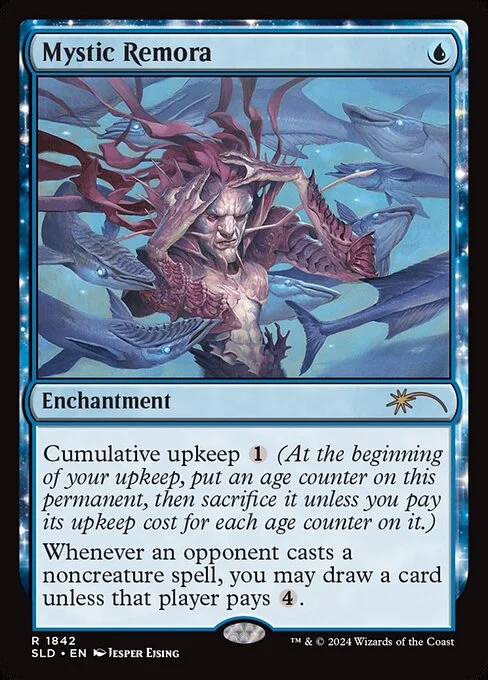 Mystic Remora, carta Magic di tipo Enchantment illustrata da Jesper Ejsing