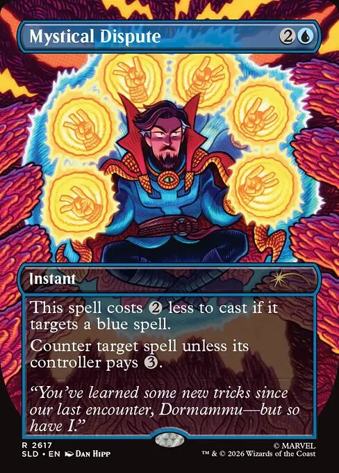 Mystical Dispute, carta Magic di tipo Instant illustrata da Dan Hipp
