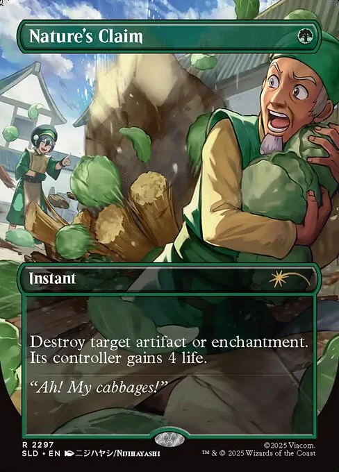 Nature's Claim, carta Magic di tipo Instant illustrata da Nijihayashi