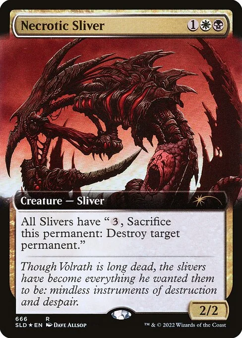 Necrotic Sliver, carta Magic di tipo Creature — Sliver illustrata da Dave Allsop