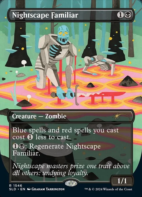 Nightscape Familiar, carta Magic di tipo Creature — Zombie illustrata da Graham Yarrington