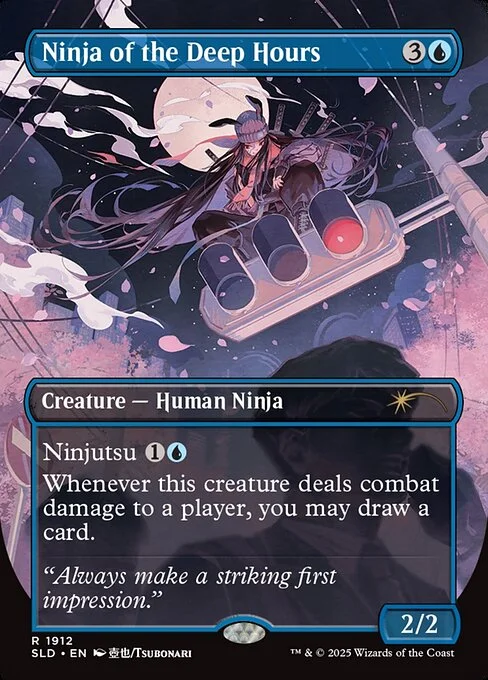 Ninja of the Deep Hours, carta Magic di tipo Creature — Human Ninja illustrata da Tsubonari
