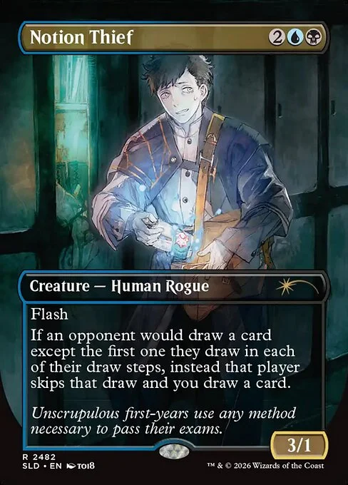 Notion Thief, carta Magic di tipo Creature — Human Rogue illustrata da toi8