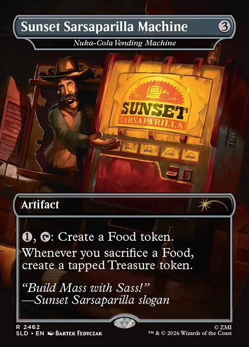 Nuka-Cola Vending Machine, carta Magic di tipo Artifact illustrata da Bartek Fedyczak