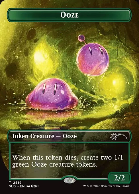 Ooze, carta Magic di tipo Token Creature — Ooze illustrata da Gemi
