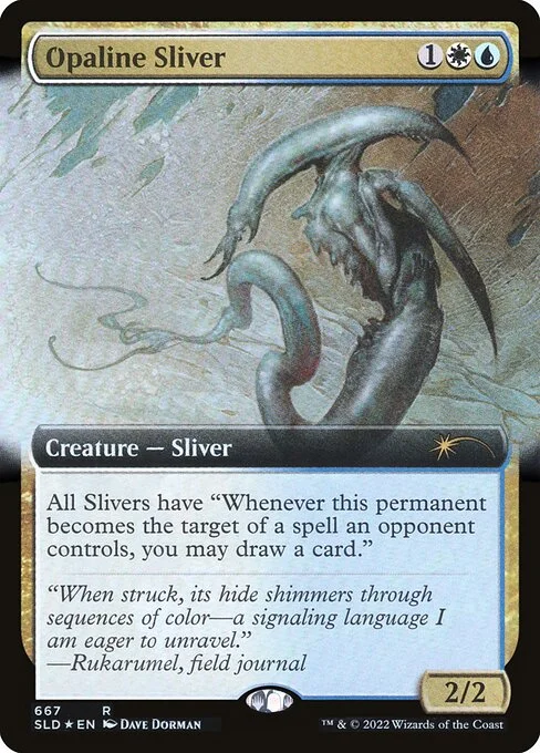 Opaline Sliver, carta Magic di tipo Creature — Sliver illustrata da Dave Dorman