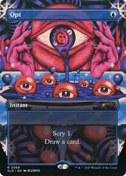 Opt, carta Magic di tipo Instant illustrata da BLUMOO