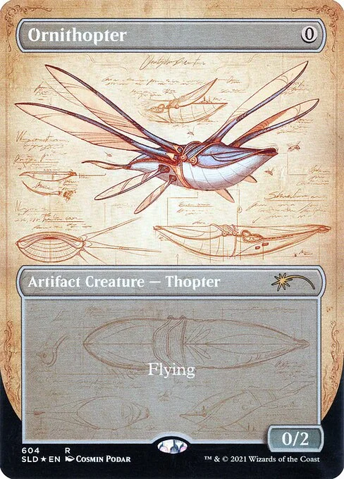 Ornithopter, carta Magic di tipo Artifact Creature — Thopter illustrata da Cosmin Podar
