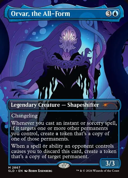 Orvar, the All-Form, carta Magic di tipo Legendary Creature — Shapeshifter illustrata da Robin Eisenberg