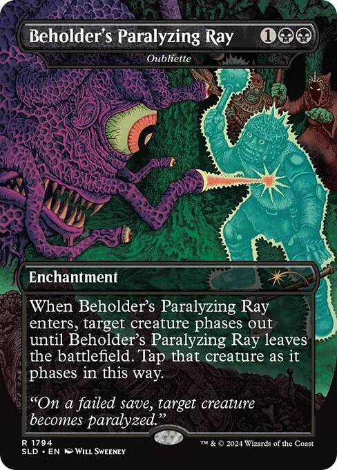 Oubliette, carta Magic di tipo Enchantment illustrata da Will Sweeney