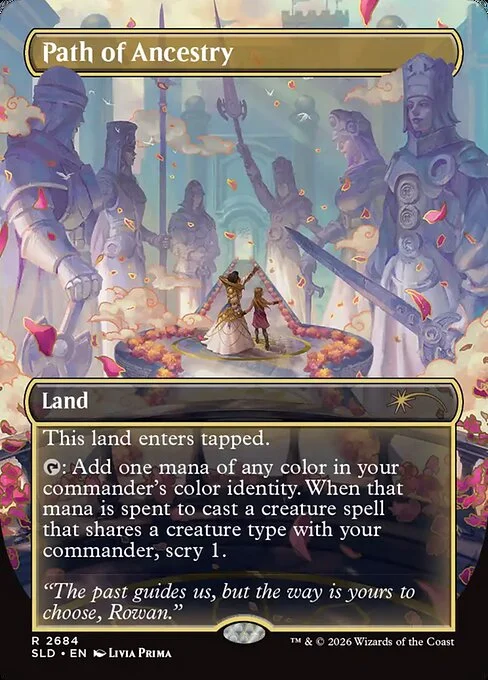 Path of Ancestry, carta Magic di tipo Land illustrata da Livia Prima