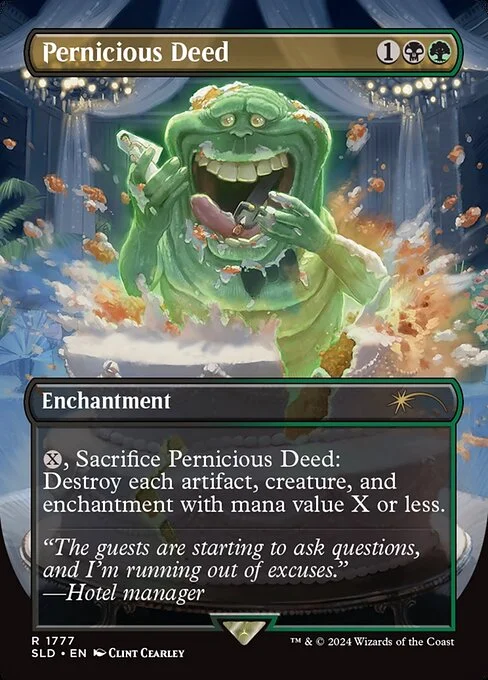 Pernicious Deed, carta Magic di tipo Enchantment illustrata da Clint Cearley