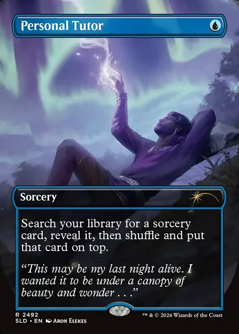 Personal Tutor, carta Magic di tipo Sorcery illustrata da Aron Elekes
