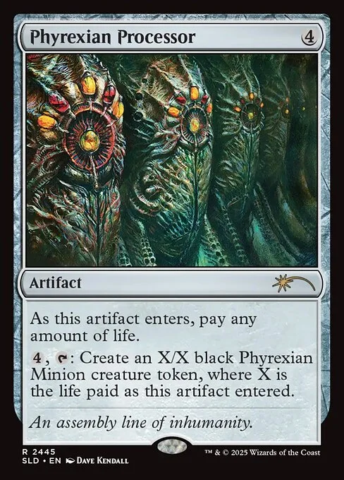 Phyrexian Processor, carta Magic di tipo Artifact illustrata da Dave Kendall