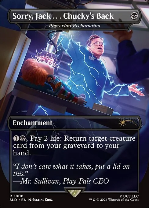 Phyrexian Reclamation, carta Magic di tipo Enchantment illustrata da Justine Cruz