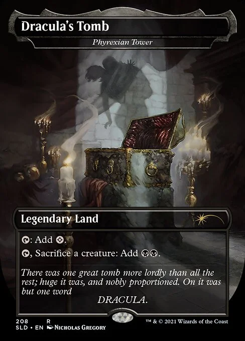 Phyrexian Tower, carta Magic di tipo Legendary Land illustrata da Nicholas Gregory