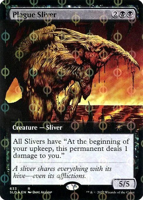 Plague Sliver, carta Magic di tipo Creature — Sliver illustrata da Dave Allsop