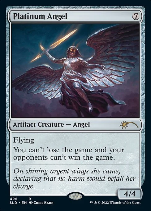 Platinum Angel, carta Magic di tipo Artifact Creature — Angel illustrata da Chris Rahn