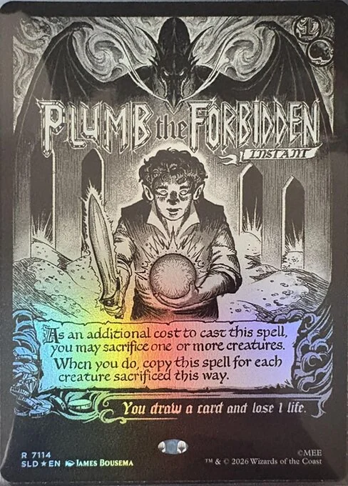 Plumb the Forbidden, carta Magic di tipo Instant illustrata da James Bousema