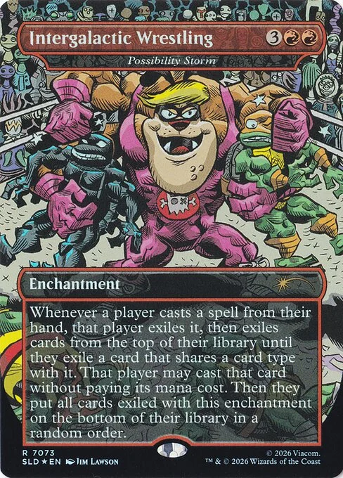 Possibility Storm, carta Magic di tipo Enchantment illustrata da Jim Lawson