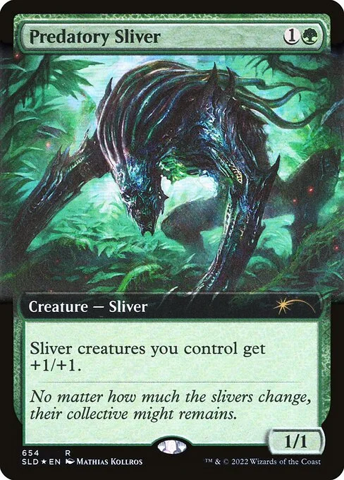 Predatory Sliver, carta Magic di tipo Creature — Sliver illustrata da Mathias Kollros