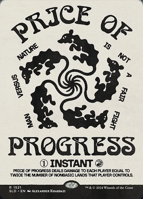 Price of Progress, carta Magic di tipo Instant illustrata da Alexander Khabbazi